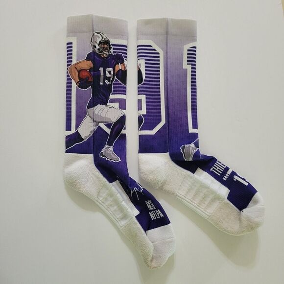 Adam Thielen Football Socks Vikings - Picture 5 of 8